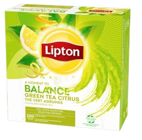 Zaļā tēja LIPTON Citrus, 100 x 1.8g